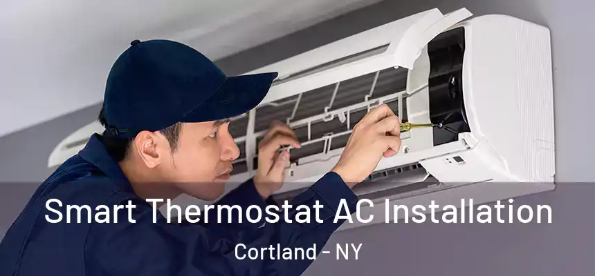  Smart Thermostat AC Installation Cortland - NY